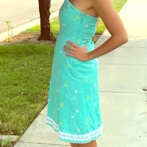 lilly pulitzer lobster daisy strapless